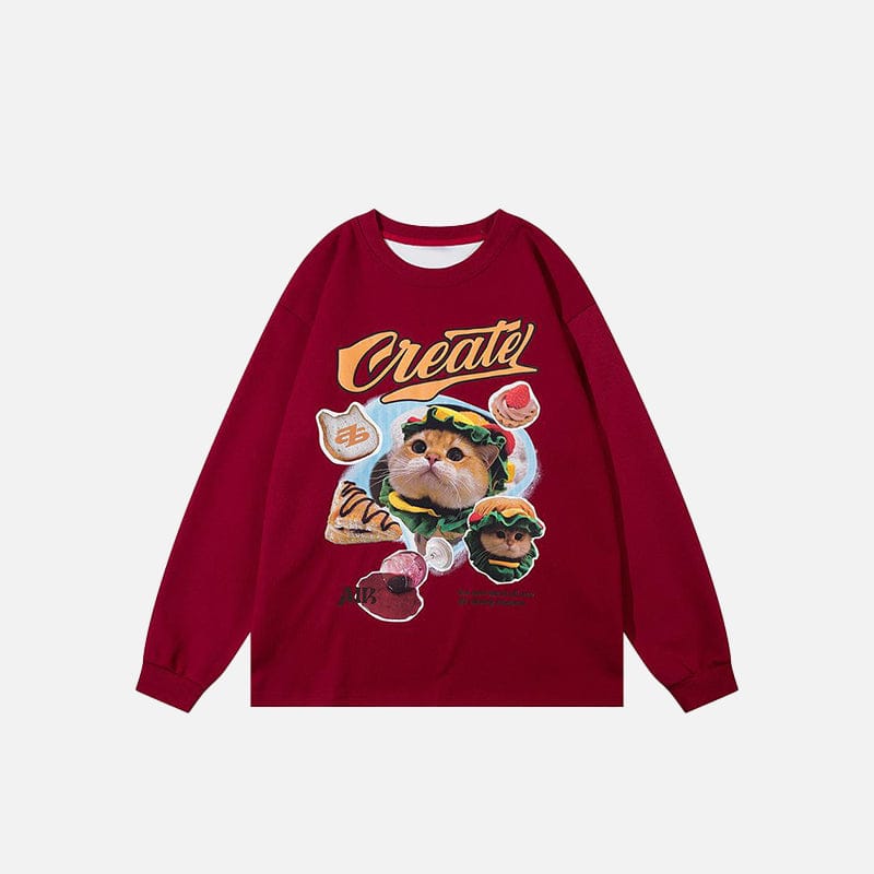 Sweat "Cute Cat Retro"