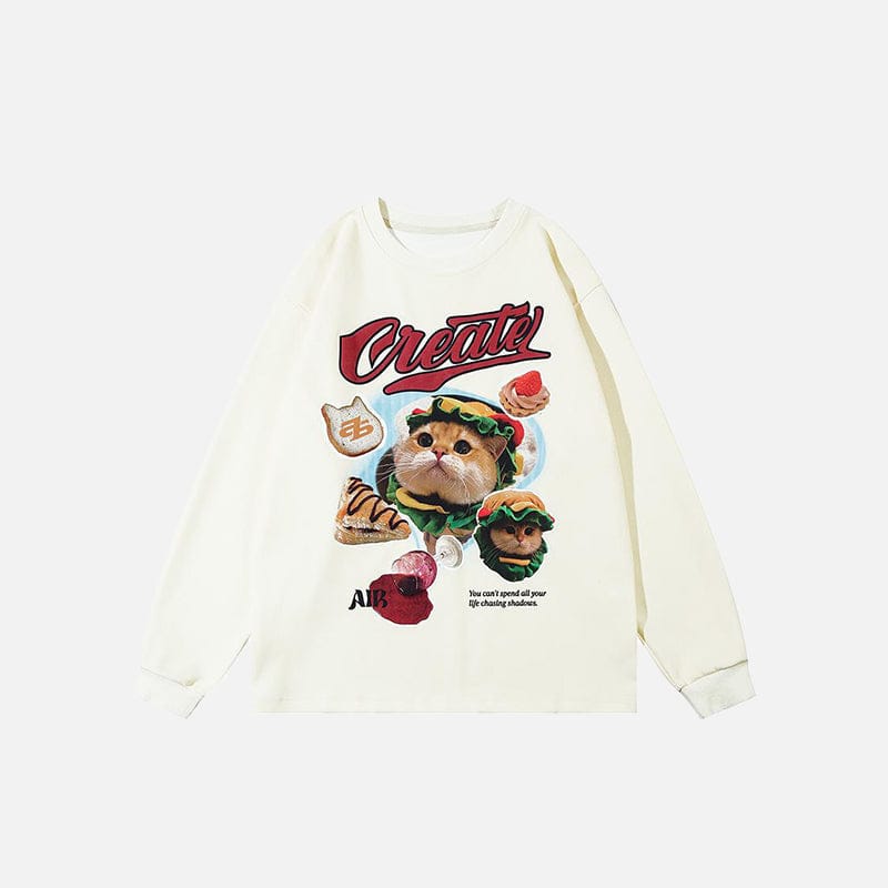 Sweat "Cute Cat Retro"