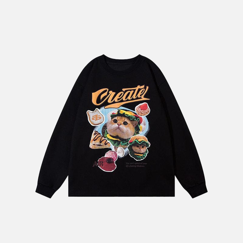Sweat "Cute Cat Retro"